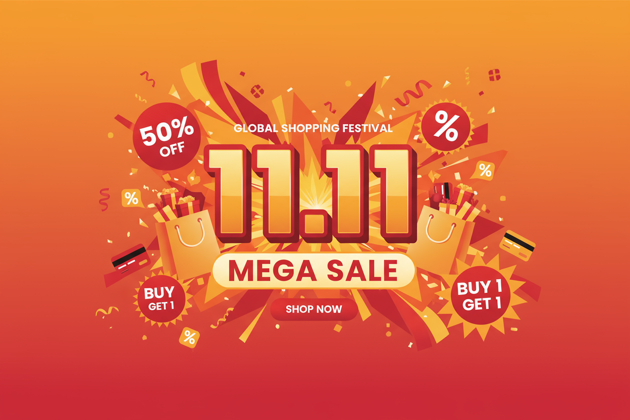 11.11 sale banner